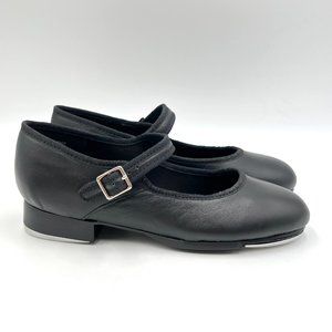 Capezio Womens‎ 3800 Mary Jane Black Leather Buckled Dance Tap Shoes Size 5M